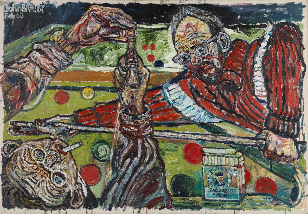 Chalking the Cue by John Bratby