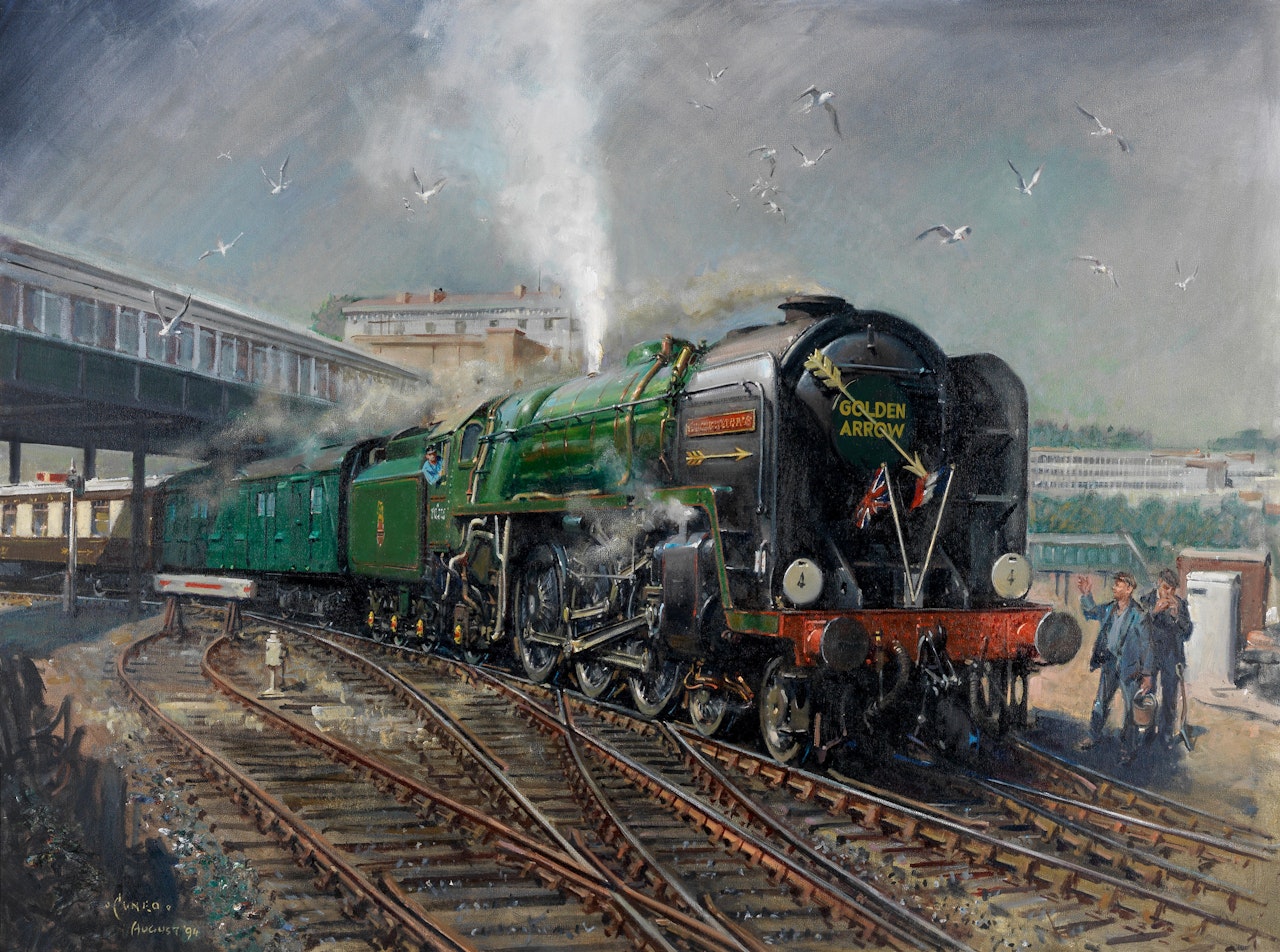 The Golden Arrow by Terence Cuneo