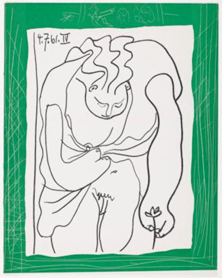 Encadrement d"un Dessin pour Madoura by Pablo Picasso