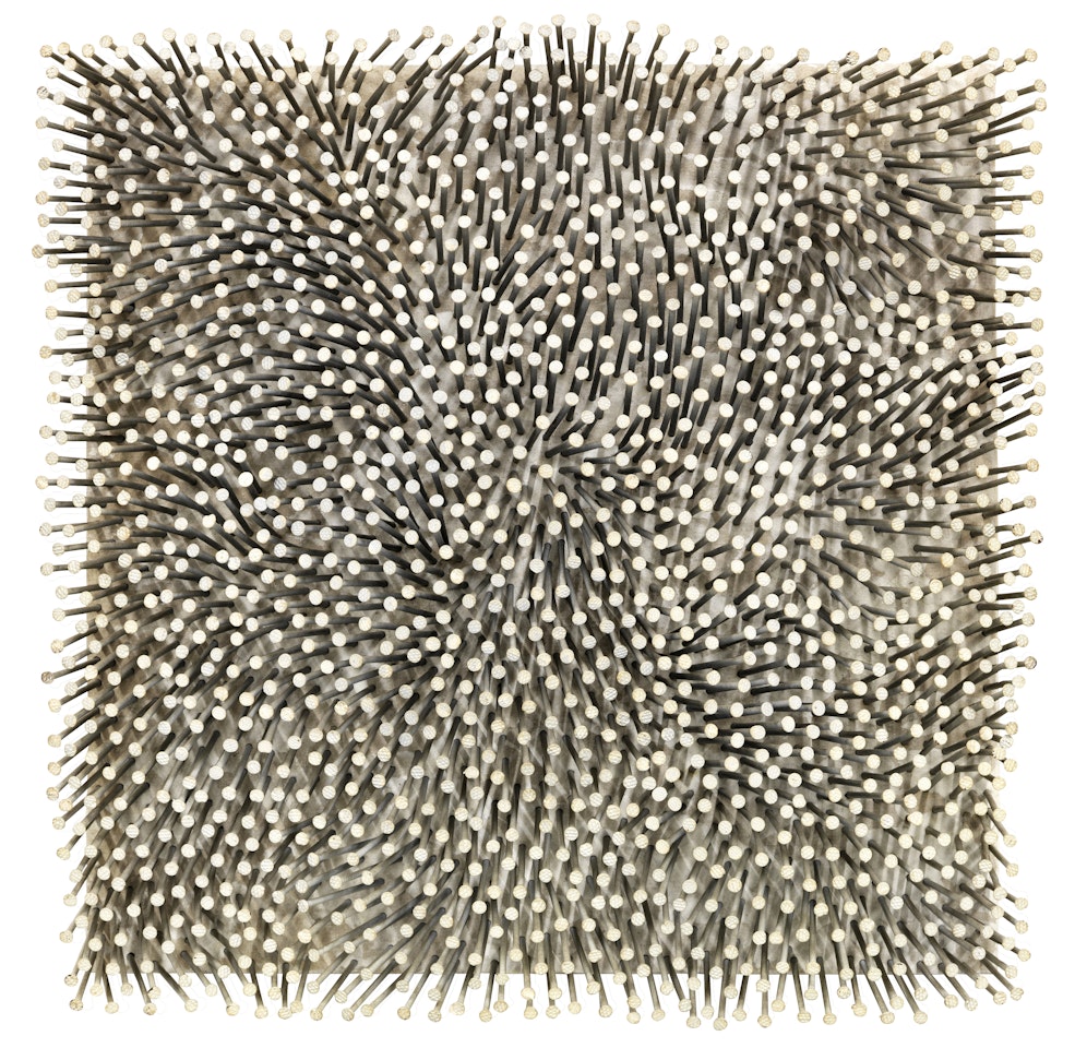 Strukturfeld (Struktur I) by Günther Uecker