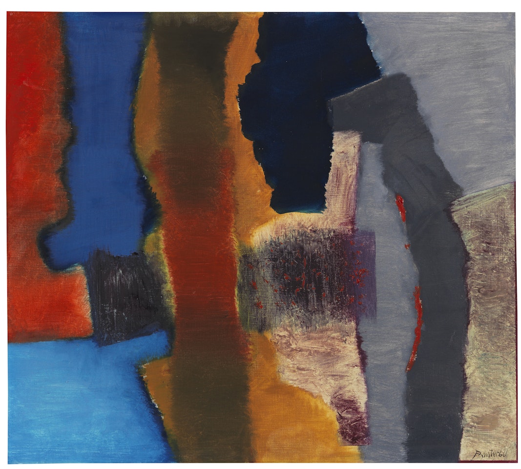 BIau und Rot by Fritz Winter