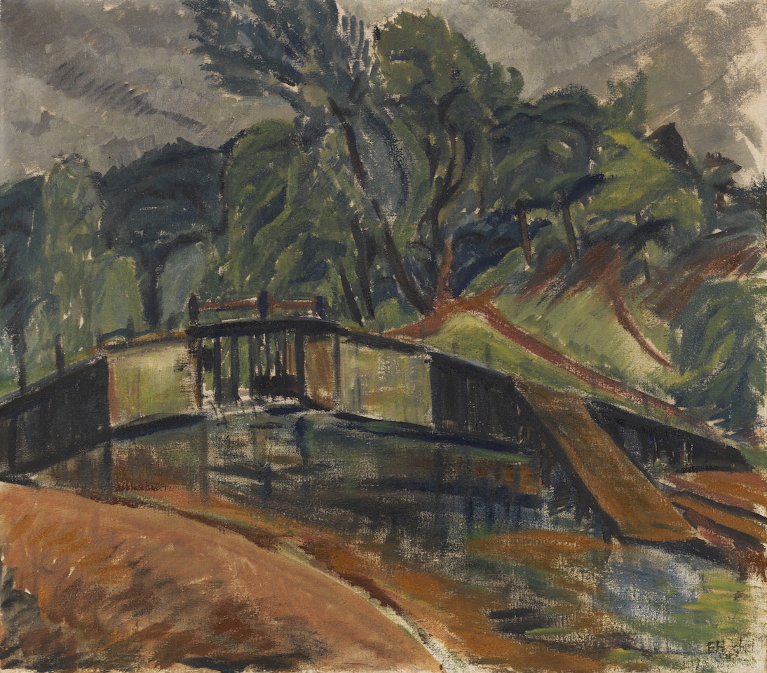 Schleuse by Erich Heckel