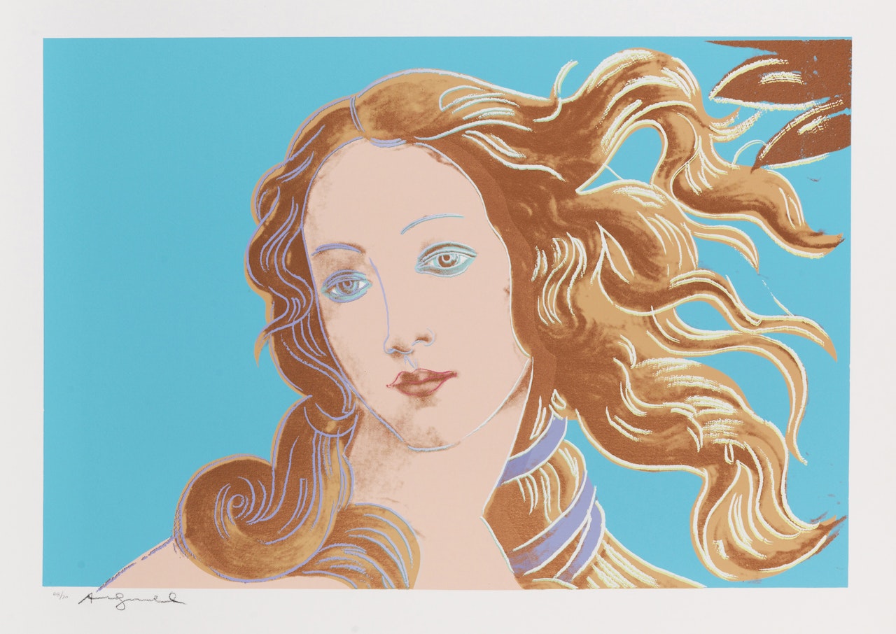 Details of Renaissance Paintings (Sandro Botticelli, Birth of Venus, 1482) by Andy Warhol