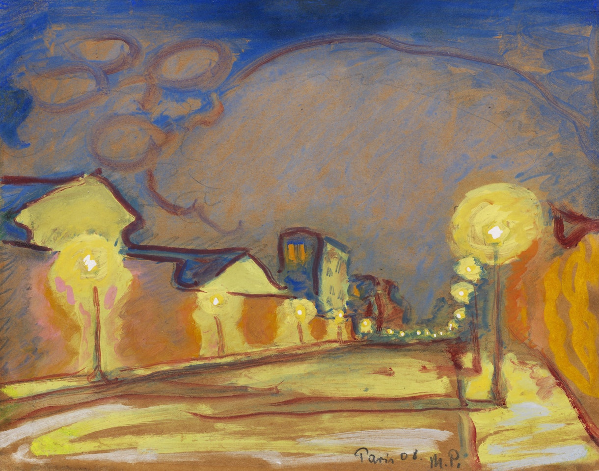 Straße in Paris by Max Pechstein