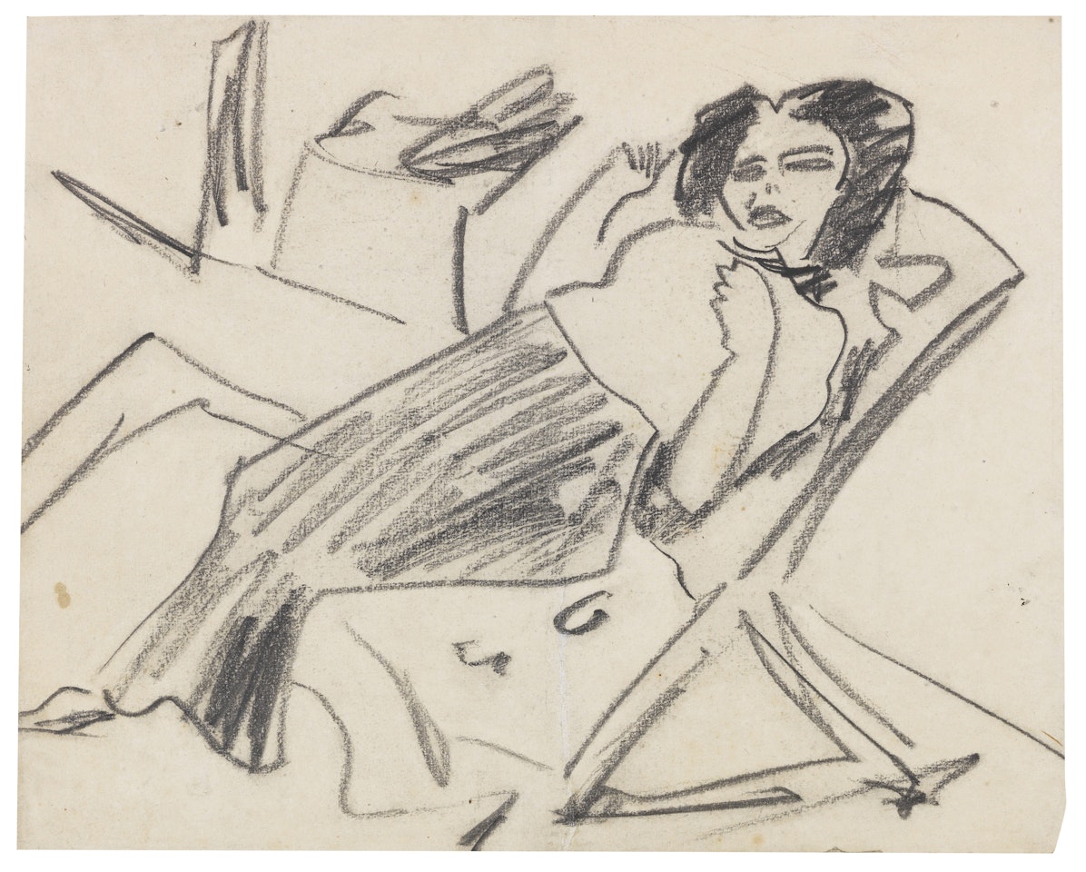 Im Liegestuhl by Ernst Ludwig Kirchner