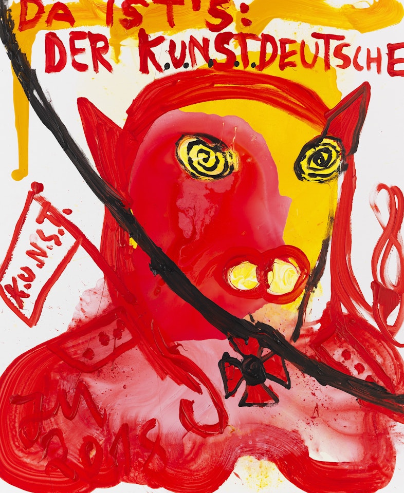 DAS MEISTERWERK DES HYPNOTISCHEN: DAS GEILMAUL VON MOOSHAM DERER VON HUNTINGTON! by Jonathan Meese