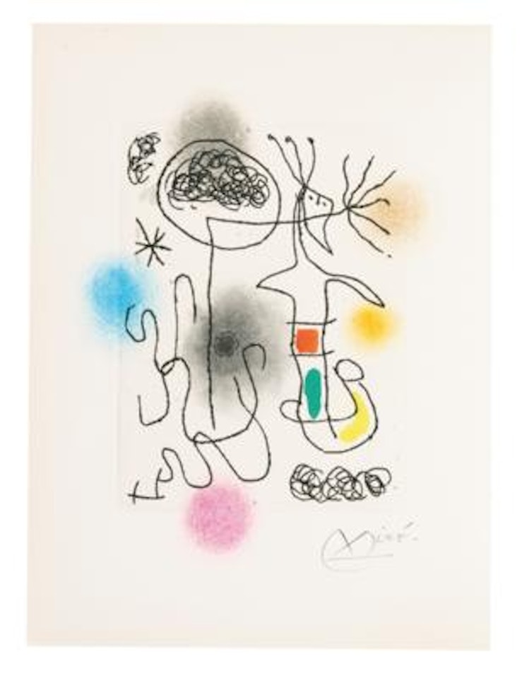 "Lena Leclercq: Midi le trèfle blanc" by Joan Miró
