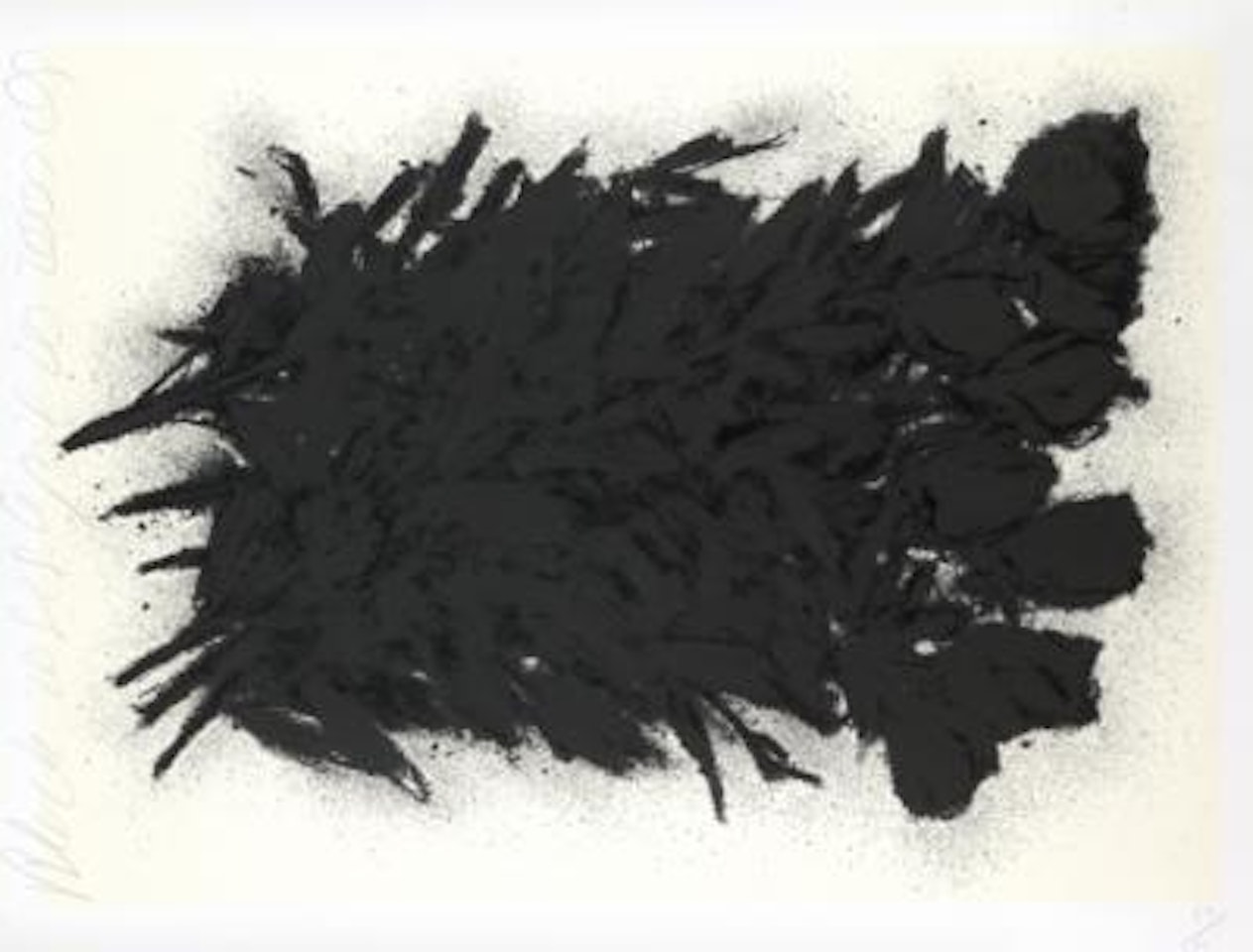 "Black roses" by Donald Sultan