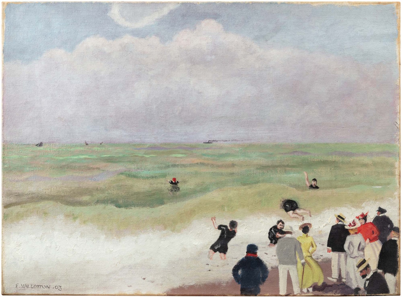 Baigneurs à Dieppe by Félix Vallotton