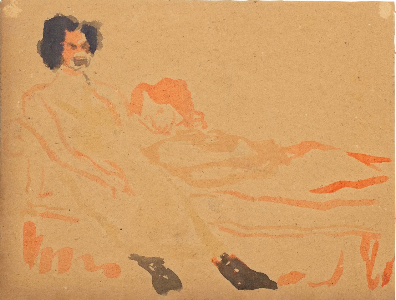 Deux actrices by Emil Nolde
