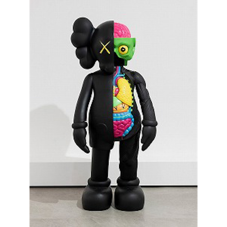Four Foot Dissected Companion (Black) by Kaws