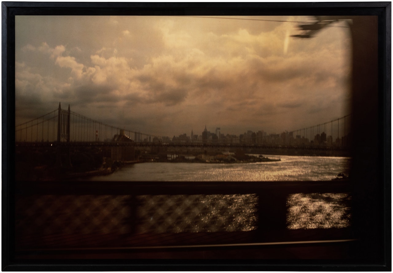 New York skyline from the bridge by Nan Goldin