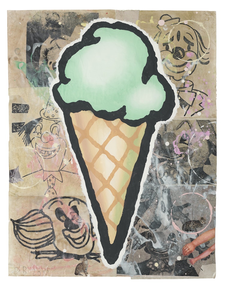 Green Cone by Donald Baechler