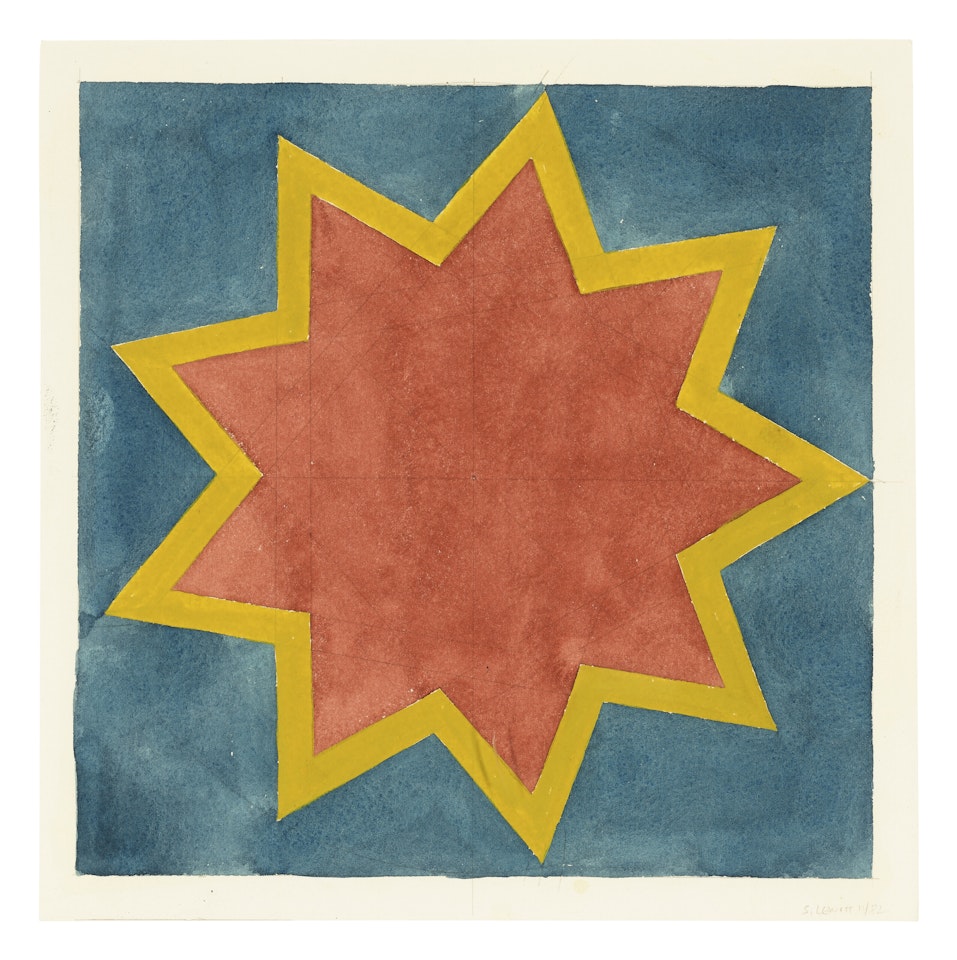 Untitled (9 Point Star) by Sol LeWitt