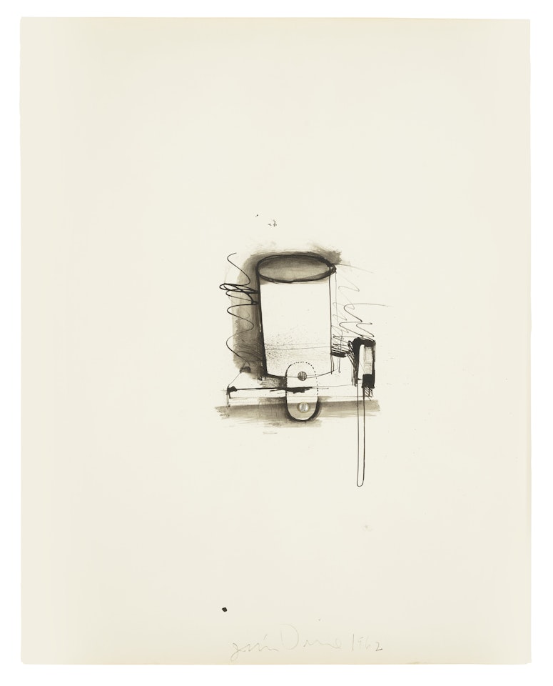 Toothbrush and Glass by Jim Dine