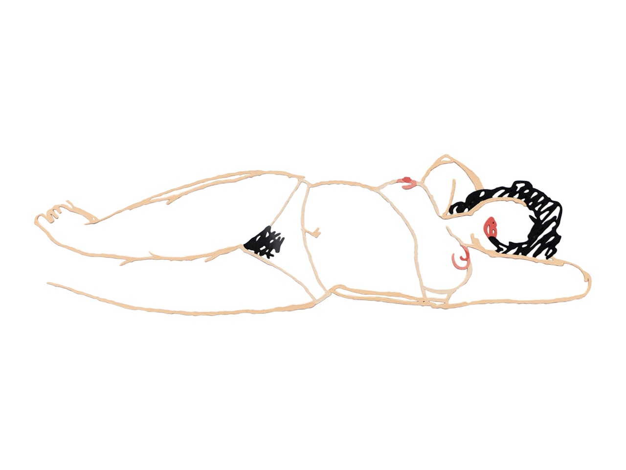 Hedy (Sandpaper) by Tom Wesselmann