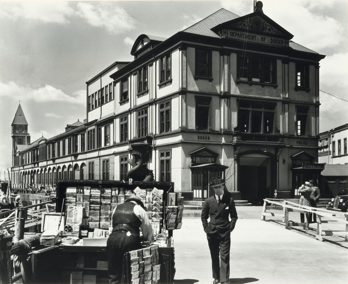 Department of Docks and Police Station by Berenice Abbott