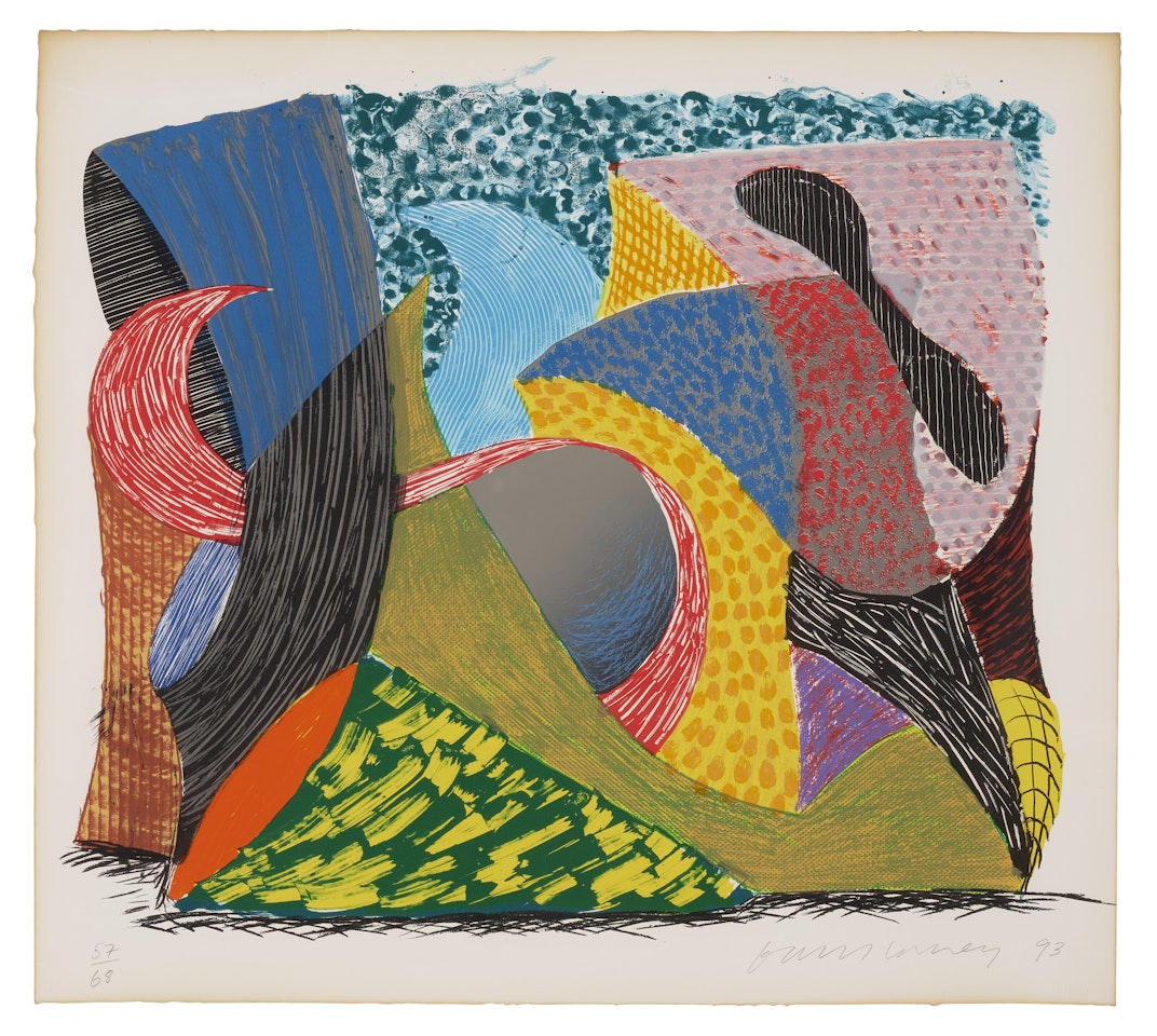 Going Out, from Some New Prints by David Hockney