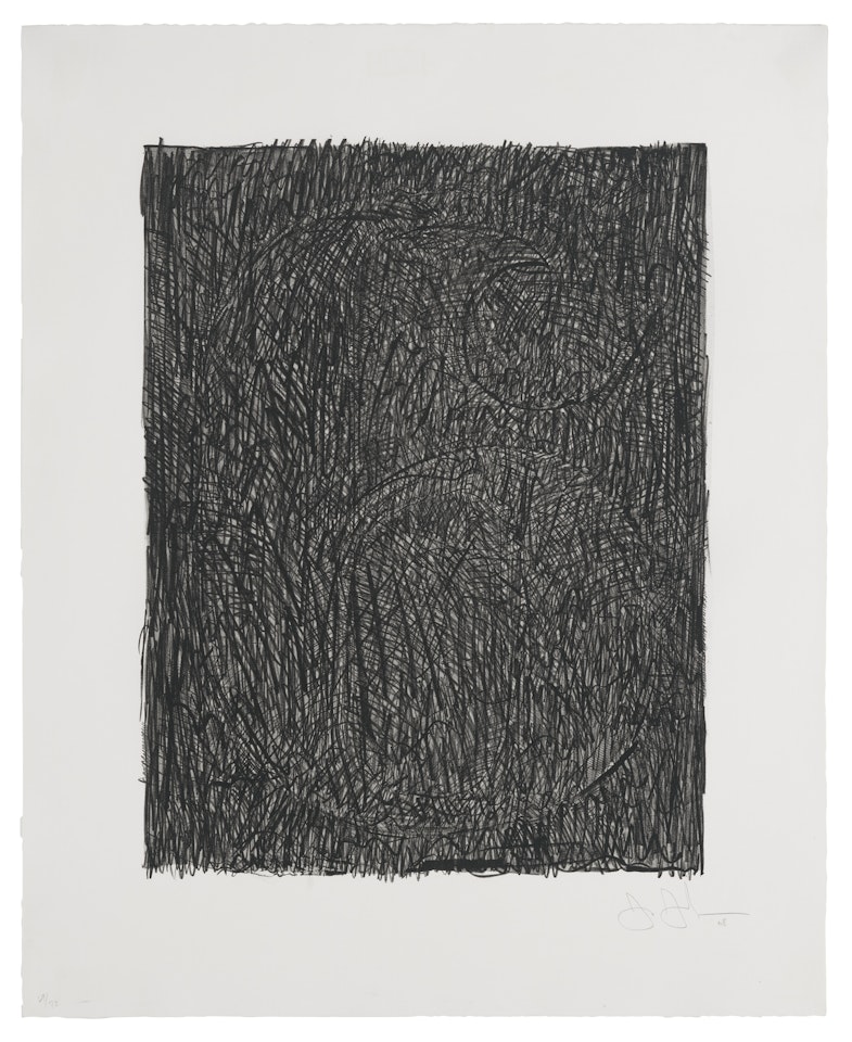 Figure 6, from Black Numeral Series by Jasper Johns