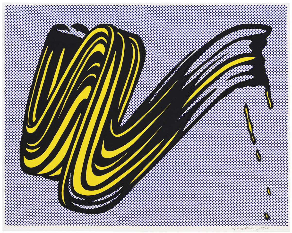 Brushstroke by Roy Lichtenstein