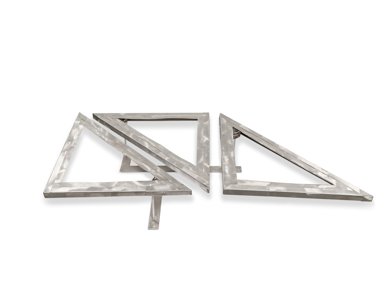 Three Open Triangles Horizontal by George Rickey
