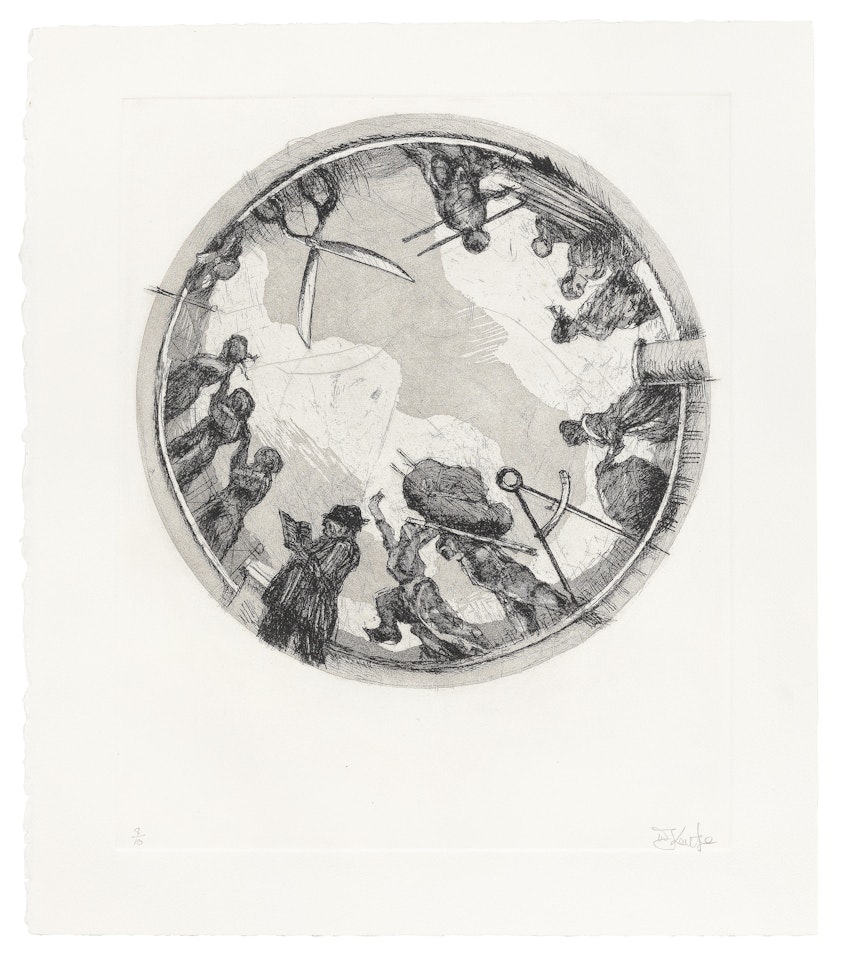 Tondo I, II, & III (Variations on 'Small Atlas Procession') by William Kentridge