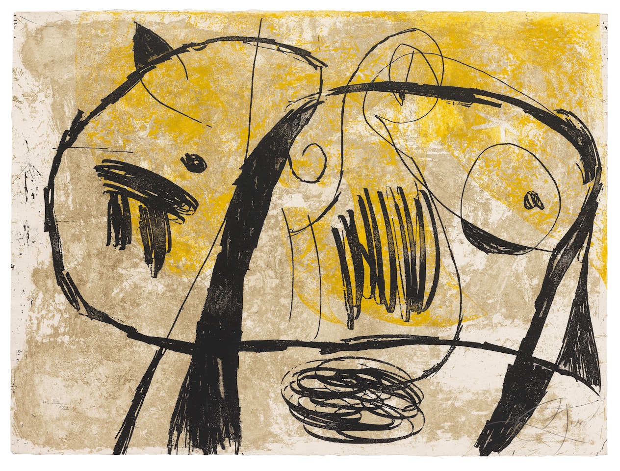 La Commedia dell'Arte V by Joan Miró