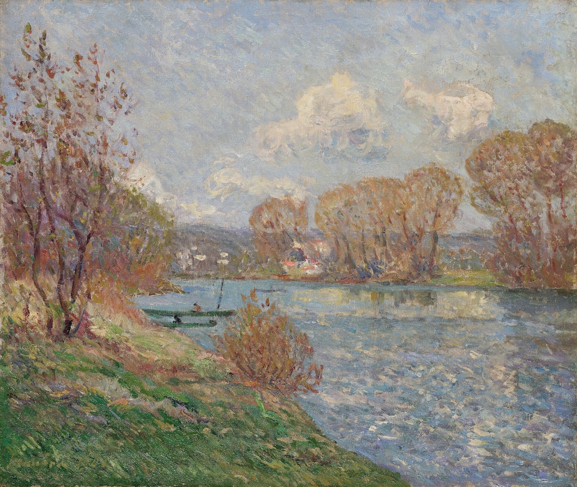 Le Matin au printemps, Port-Marly by Maxime Maufra