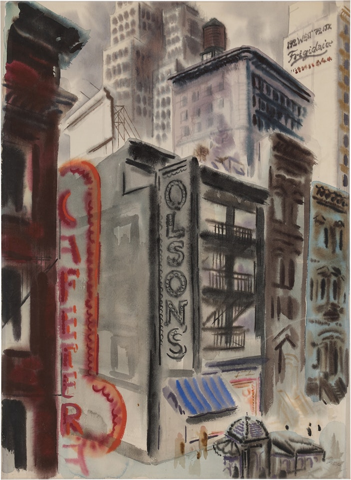 Downtown Manhattan by George Grosz