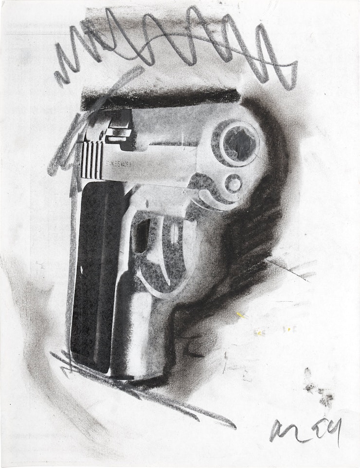 Untitled (Gun) by Robert Longo