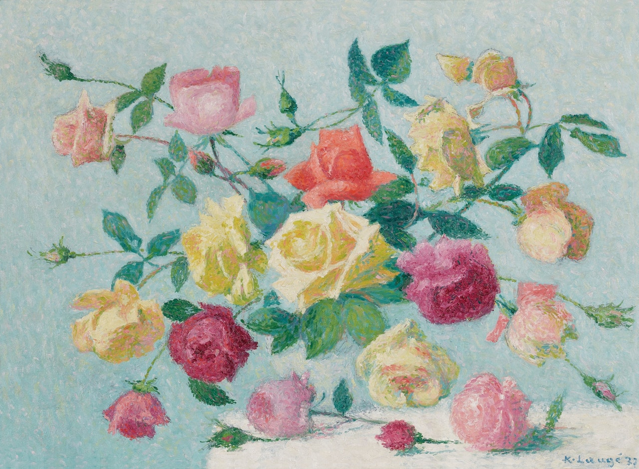 Bouquet de roses by Achille Laugé