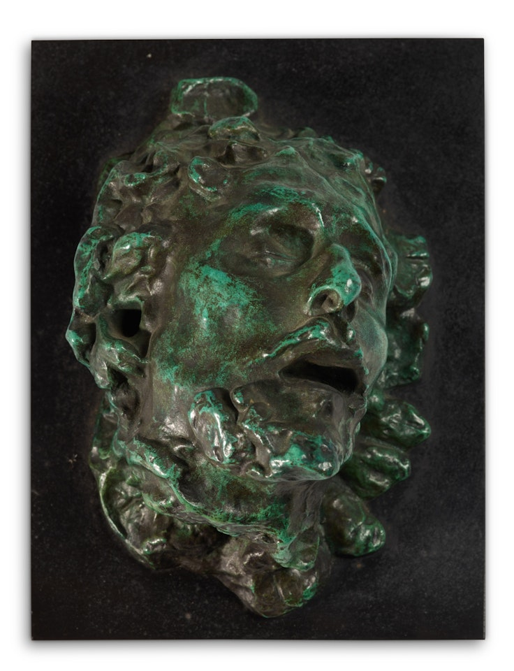 Tête de Saint Jean-Baptiste, version de profil sans plateau, petit modèle by Auguste Rodin