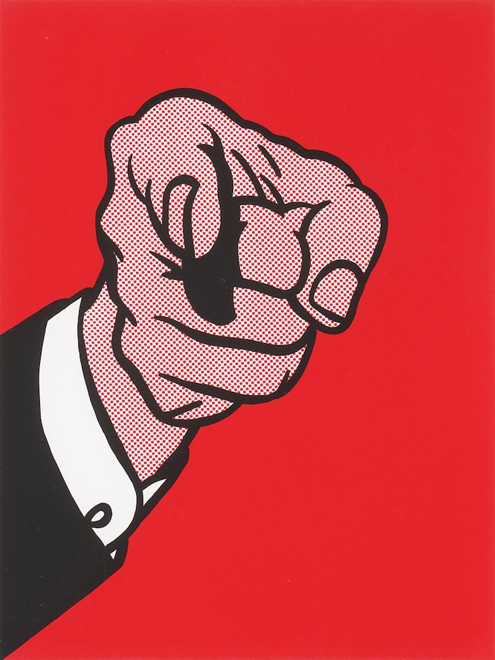 Finger Pointing, from New York Collection for Stockholm by Roy Lichtenstein