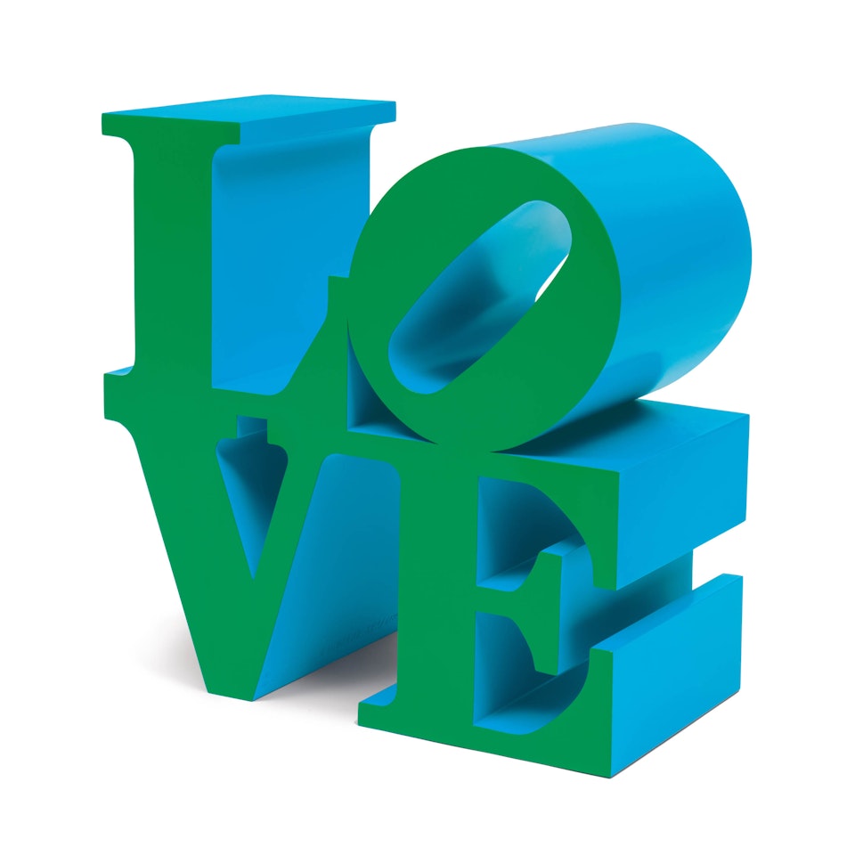 LOVE (Green/Blue) by Robert Indiana