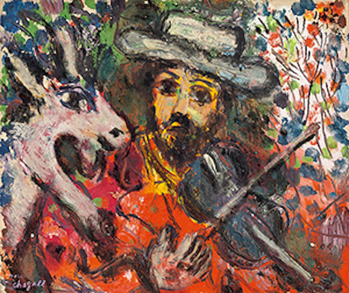 The Musician and the Goat by Marc Chagall