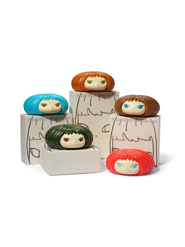 Gummi Girl (Set of Five) by Yoshitomo Nara