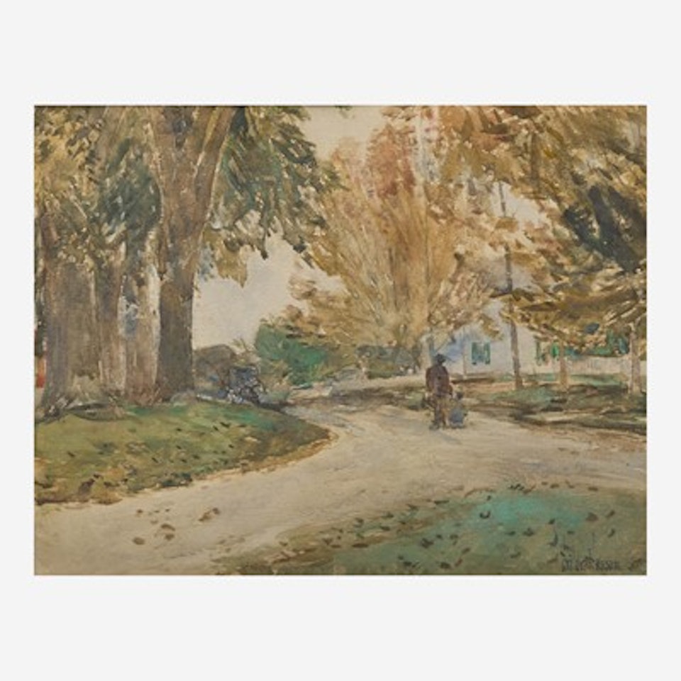New England Village Scene by Childe Hassam