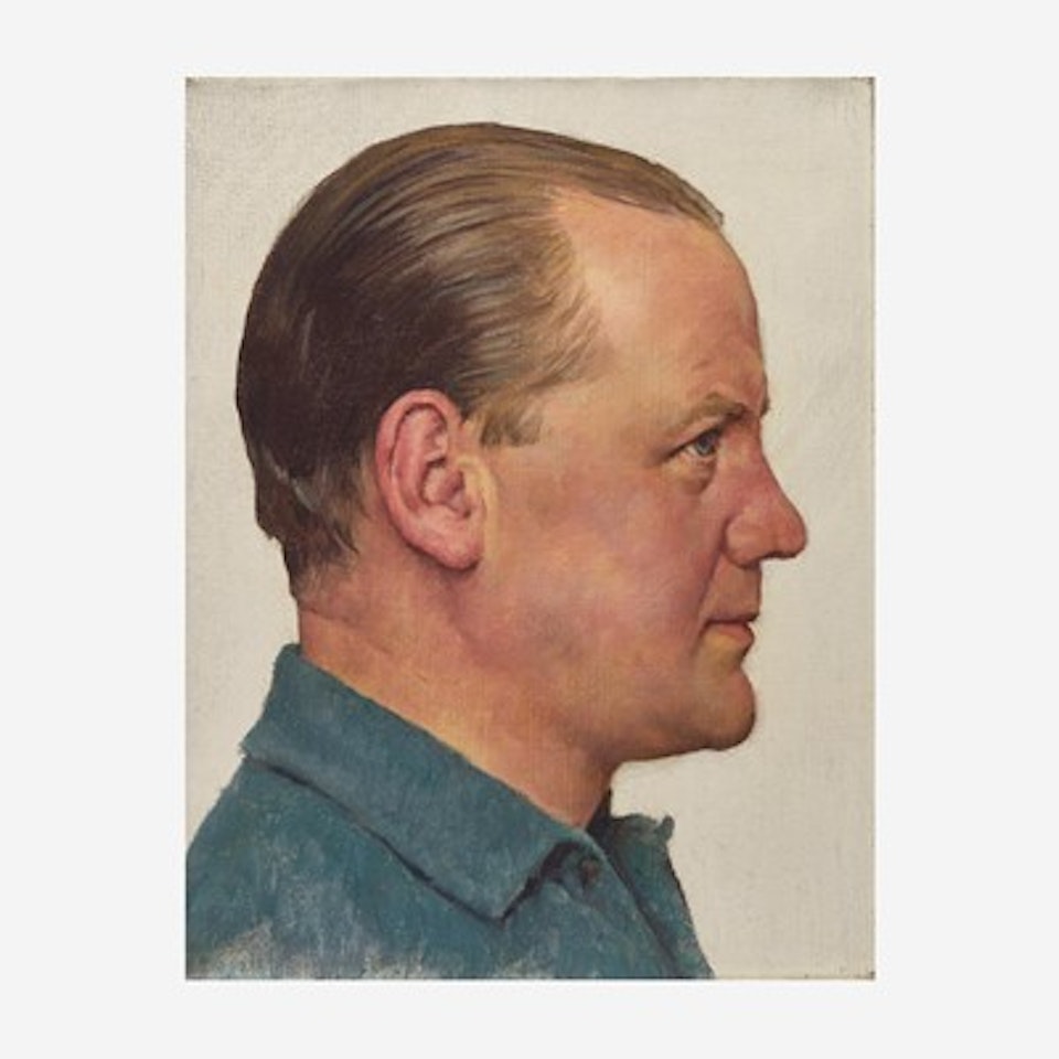 Portrait of Carey Bok by Norman Rockwell