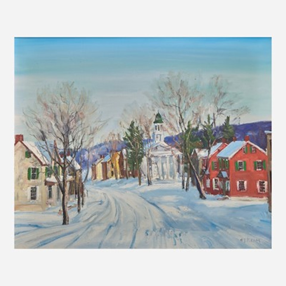 Village in Winter by Walter Emerson Baum