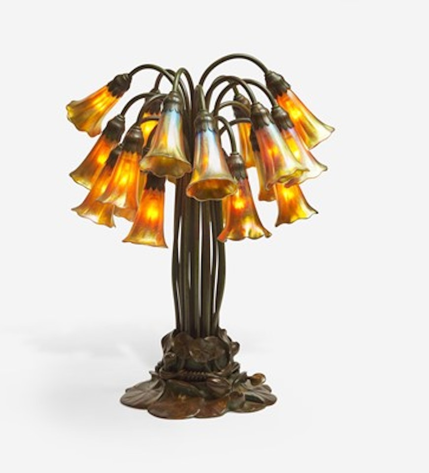 Tiffany Studios (American, active 1878-1932) An Eighteen-Light "Lily" Table Lamp, New York, NY by Tiffany Studios