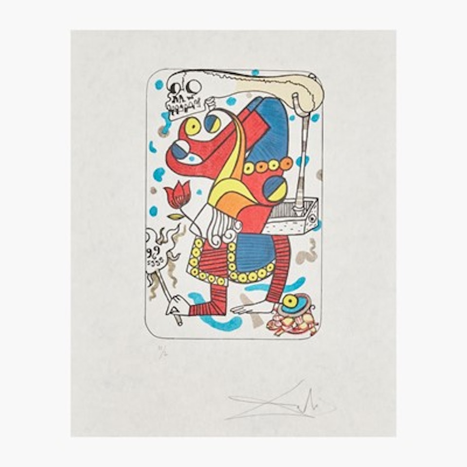 Playing Cards (Joker) by Salvador Dali
