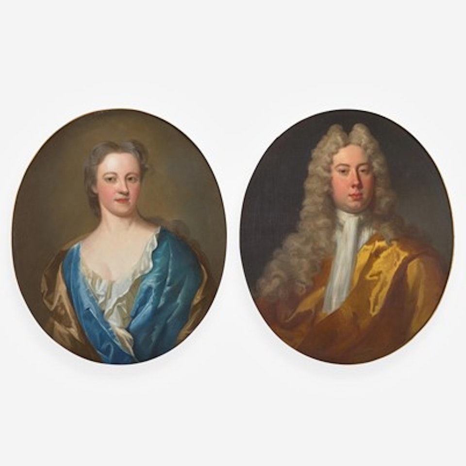 Pendant Portraits, Bust-Length (2) by Sir Peter Lely