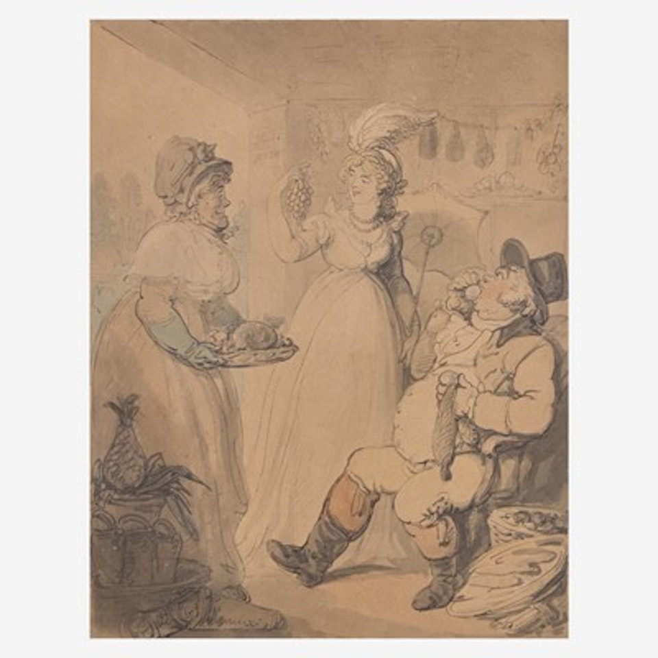The Fruit Shop (Bailey Fruitery) by Thomas Rowlandson