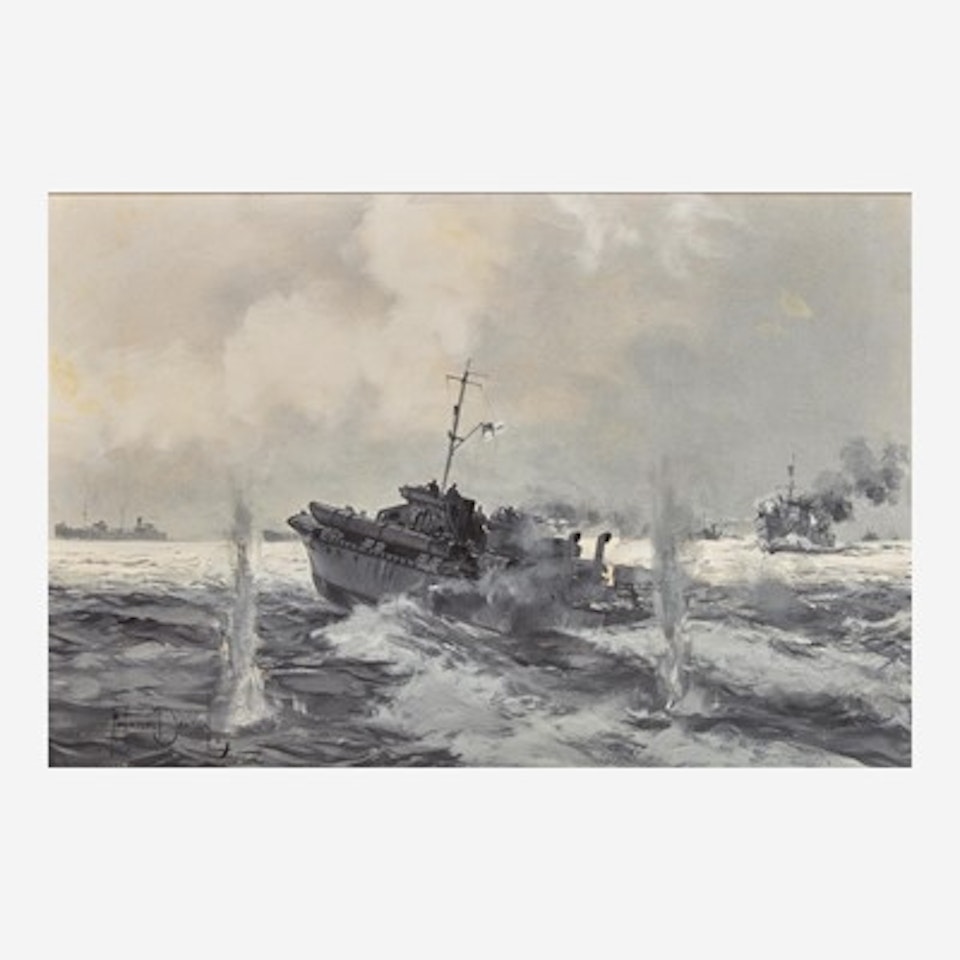 The Navy Takes a Chance (April 19, 1944) by Montague Dawson