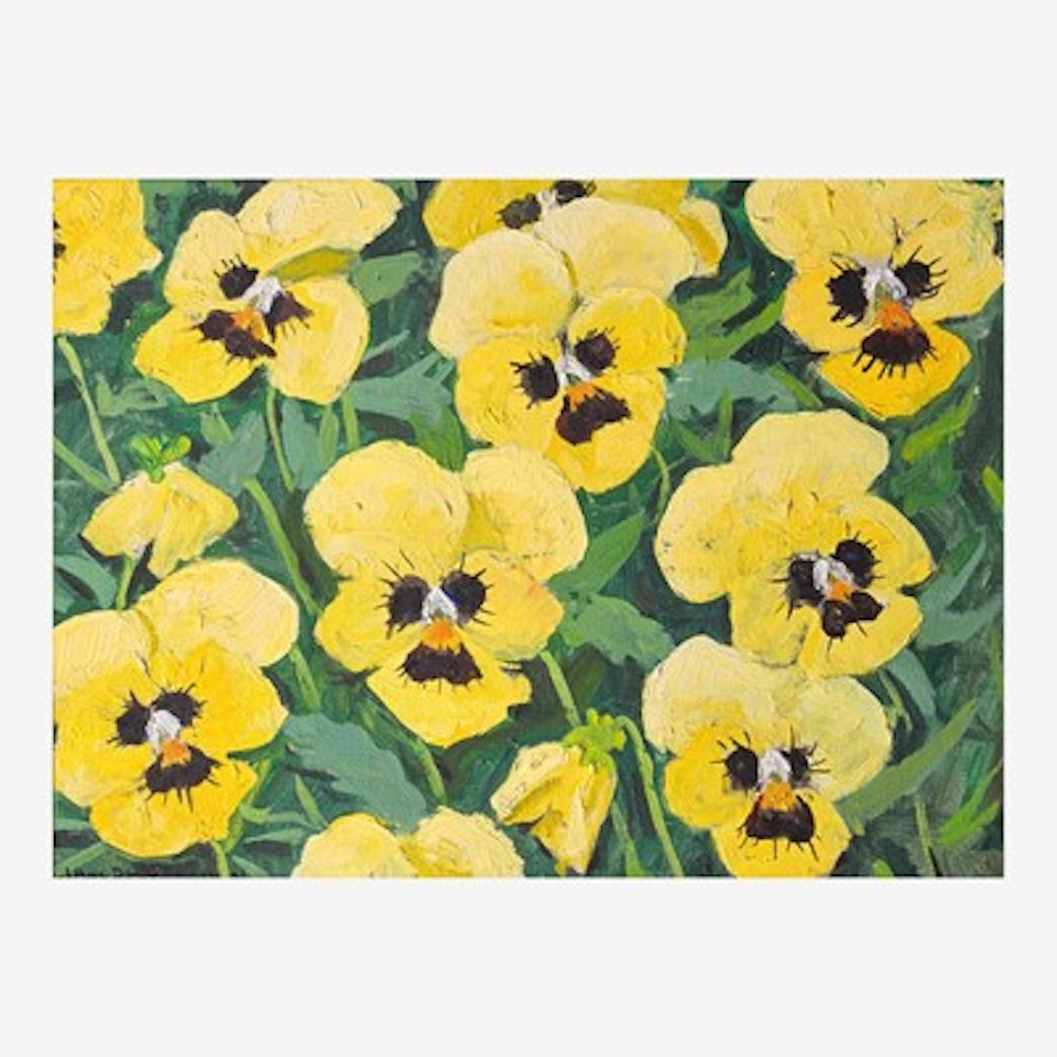 Still Life with Yellow Pansies by Jane Peterson