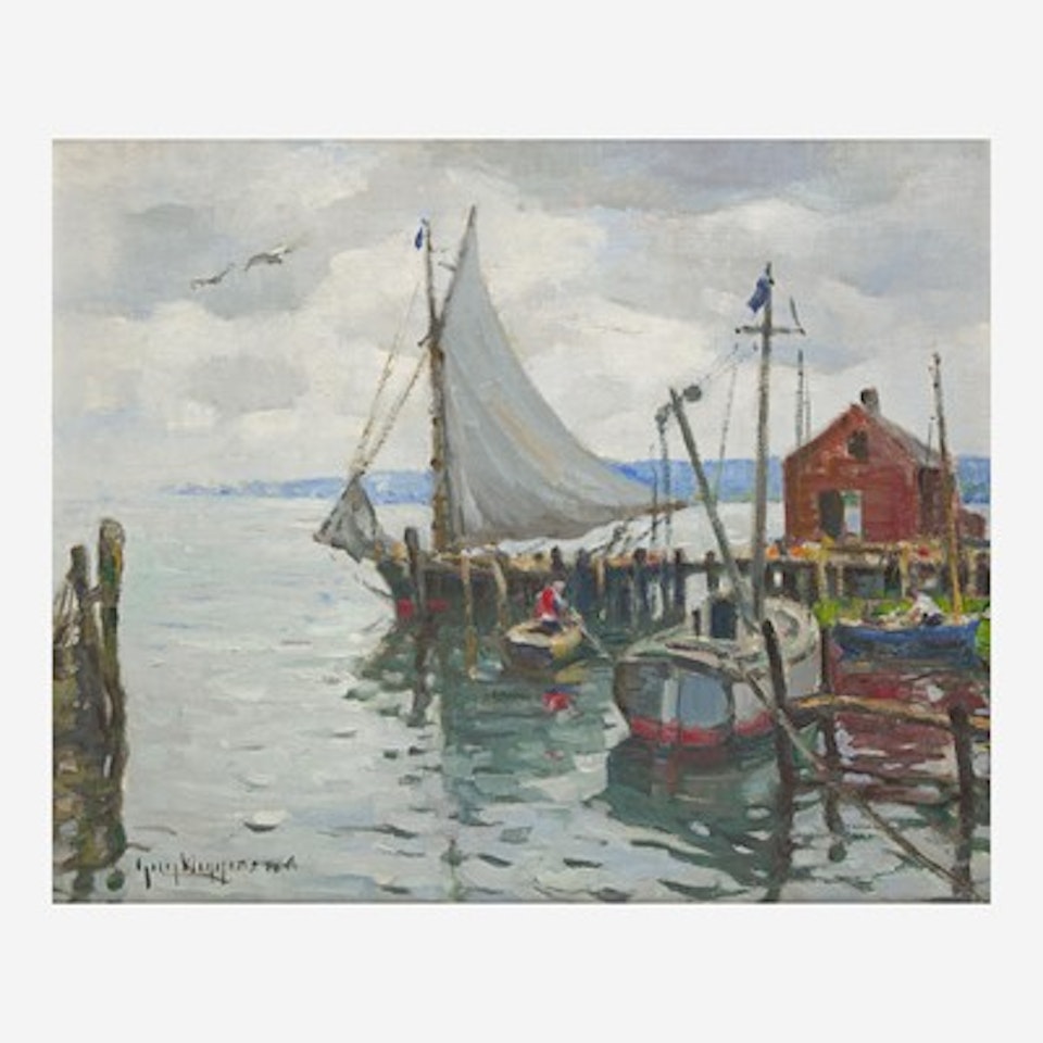 The Friendship Sloop & Lifting Skies by Guy Carleton Wiggins