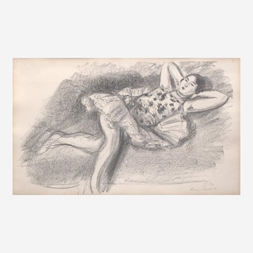 Danseuse au Divan Pilée en Deux from Dix Danseuses by Henri Matisse