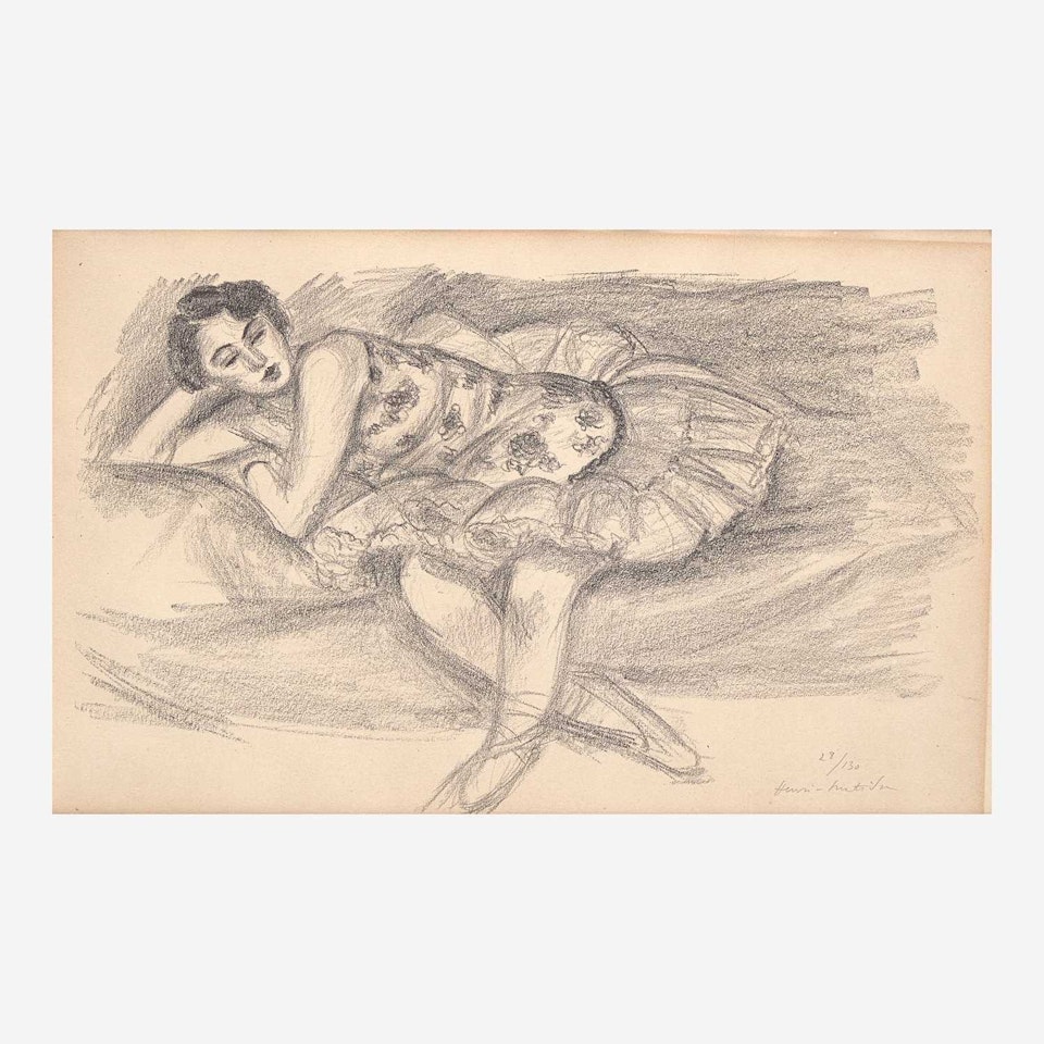 Danseuse au Divan Pilée en Deux from Dix Danseuses by Henri Matisse