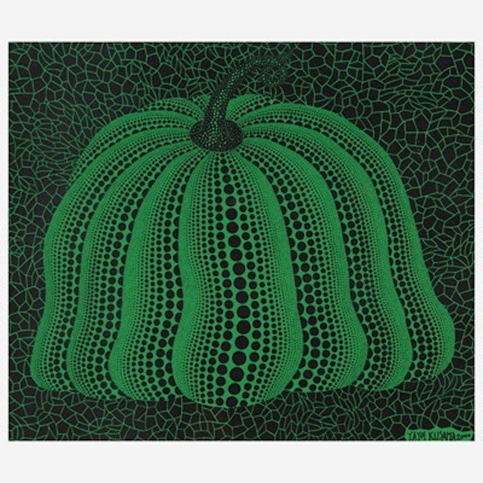 Pumpkin 2000 (Green) by Yayoi Kusama