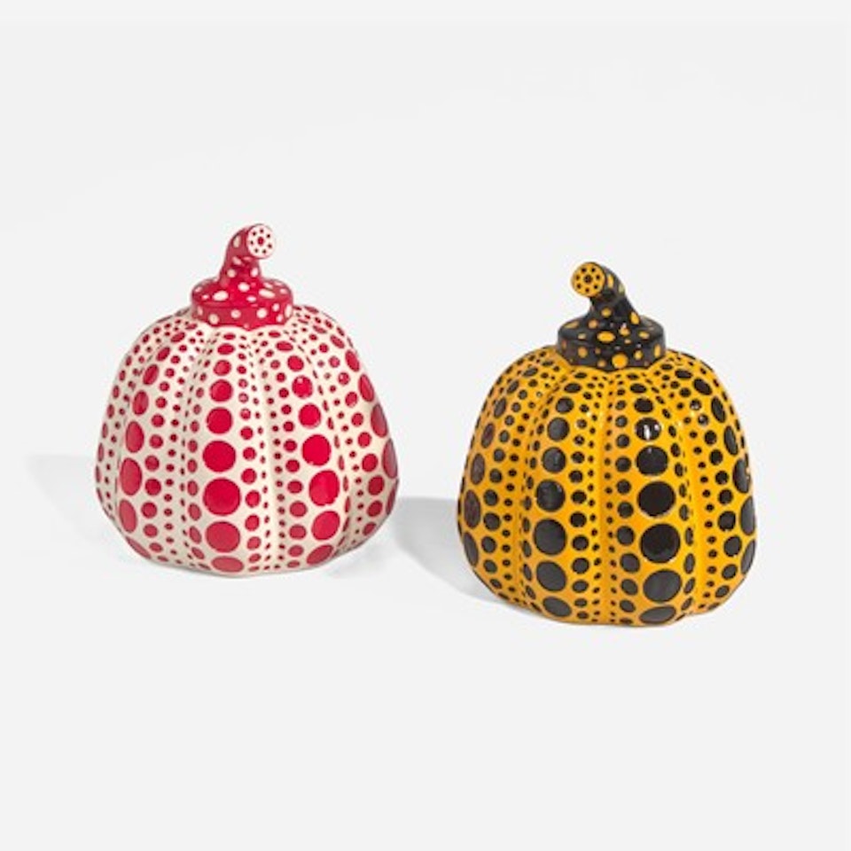 Pumpkins (Yellow/Black and Red/White) by Yayoi Kusama